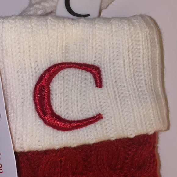 St. Nicholas Square (Kohl’s) cream & deep red knitted “Mini” Stockings C • B • D - Picture 6 of 16